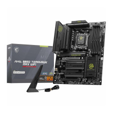 MSI MAG B850 TOMAHAWK MAX WIFI Motherboard, ATX - Supports AMD Ryzen 9000/8000 / 7000 Processors, AM5-80A SPS VRM, DDR5 Memory Boost 8400+ MT/s (OC), PCIe 5.0 x16, M.2 Gen5, Wi-Fi 7, 5G LAN